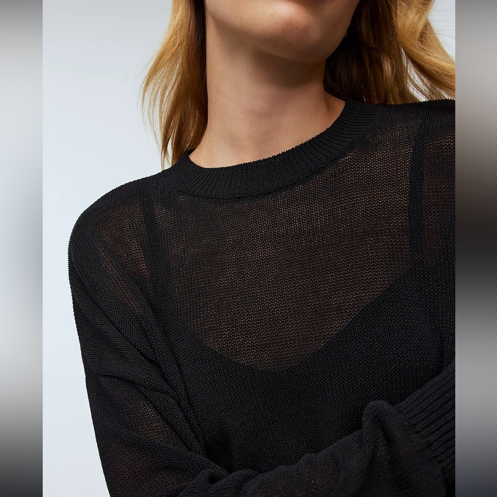NWT Madewell Loose-Knit Crewneck Sweater - Picture 4 of 6